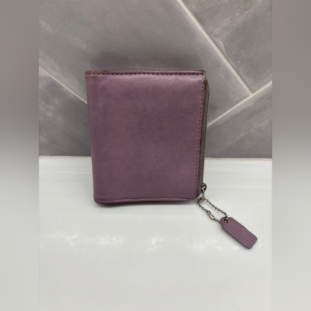 Lavender Vintage Coach Mini Snap  Wallet #6911